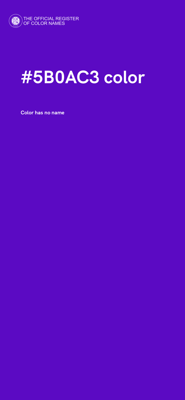 #5B0AC3 color image