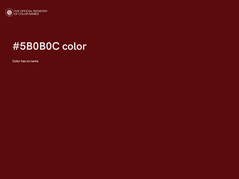 #5B0B0C color image