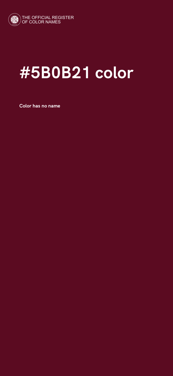 #5B0B21 color image