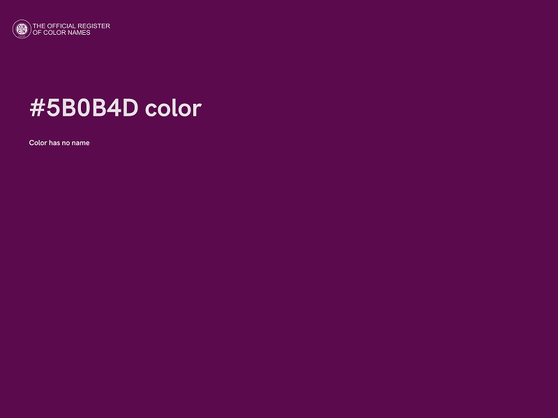 #5B0B4D color image