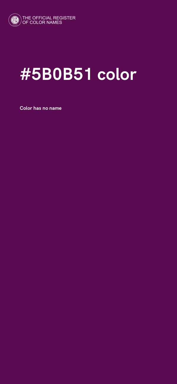 #5B0B51 color image