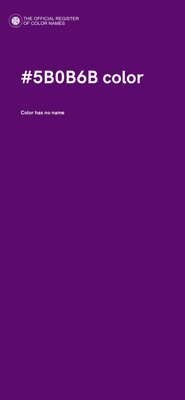 #5B0B6B color image