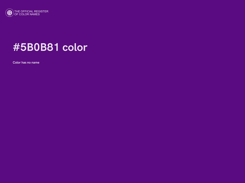 #5B0B81 color image