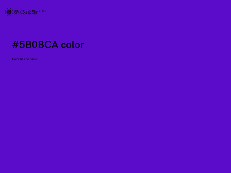 #5B0BCA color image