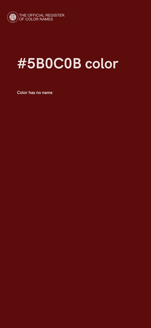 #5B0C0B color image
