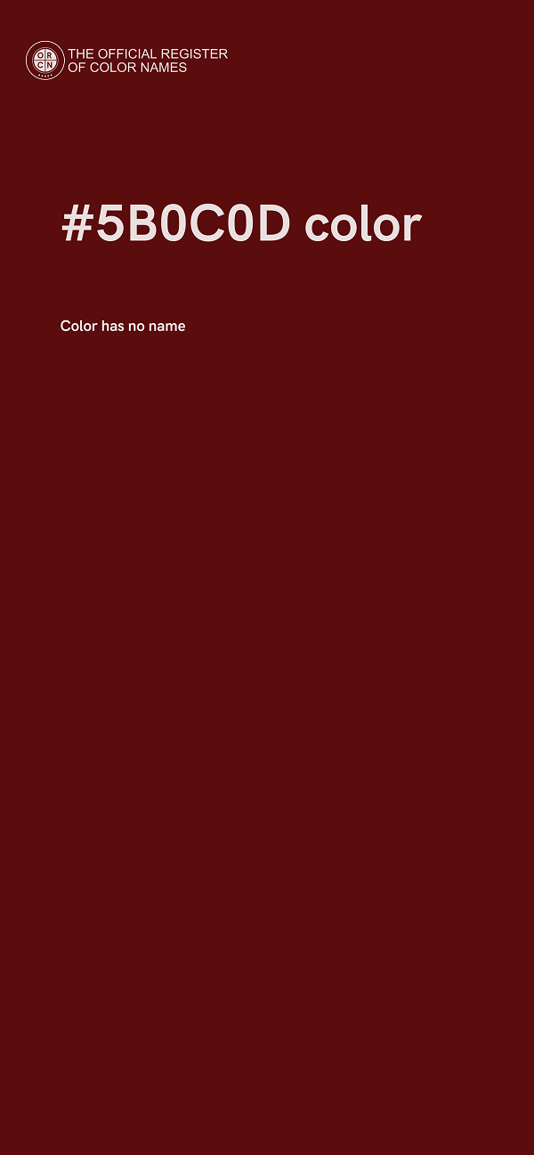 #5B0C0D color image