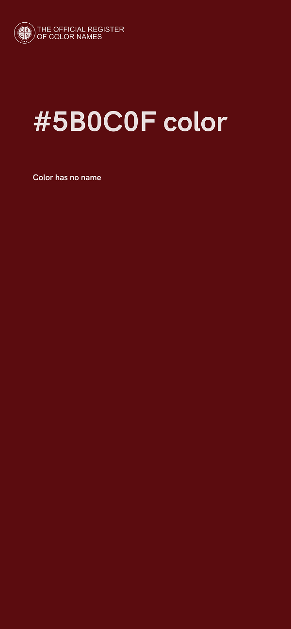 #5B0C0F color image