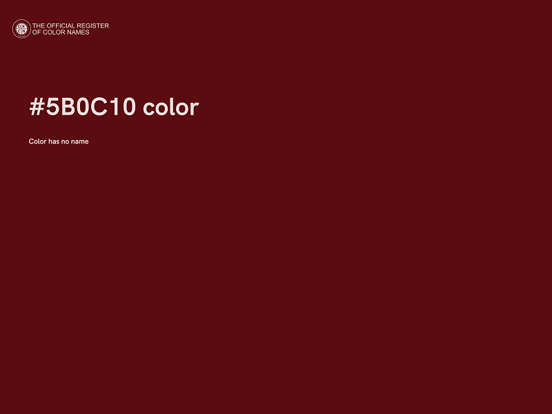 #5B0C10 color image