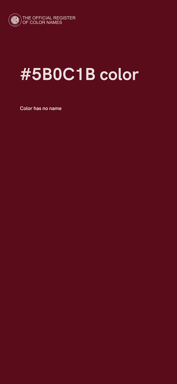 #5B0C1B color image