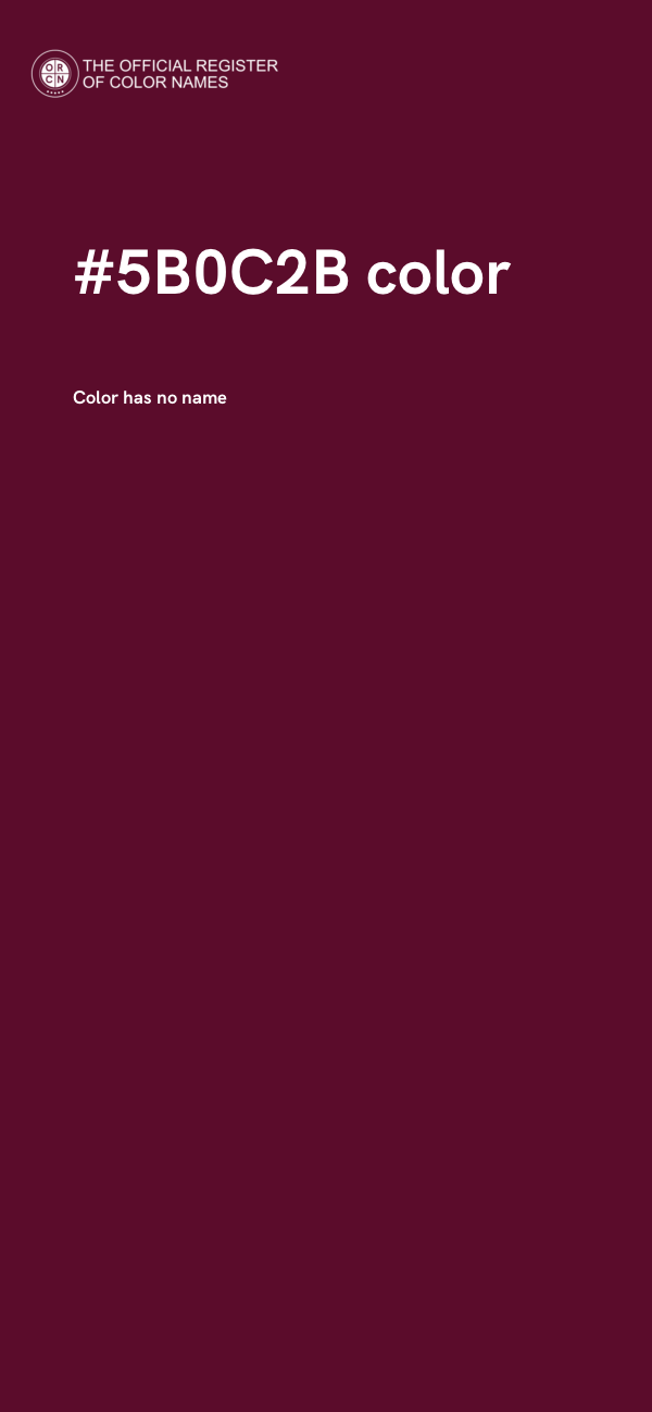 #5B0C2B color image