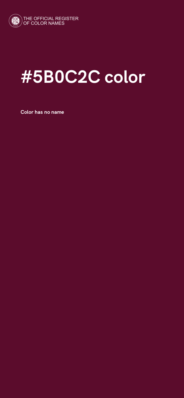 #5B0C2C color image