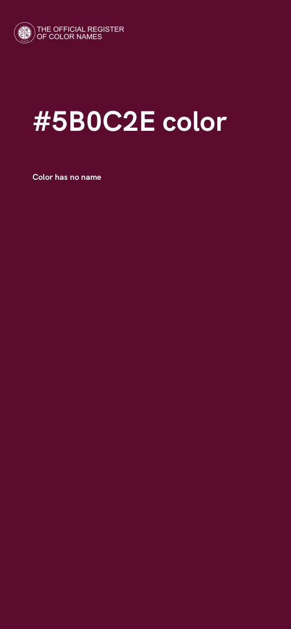 #5B0C2E color image