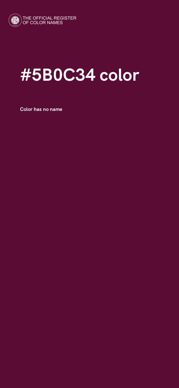 #5B0C34 color image