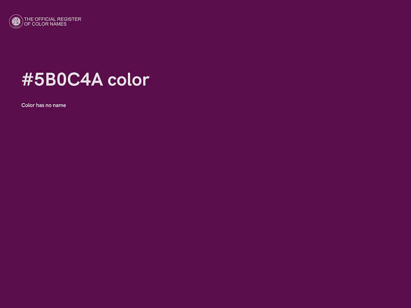 #5B0C4A color image