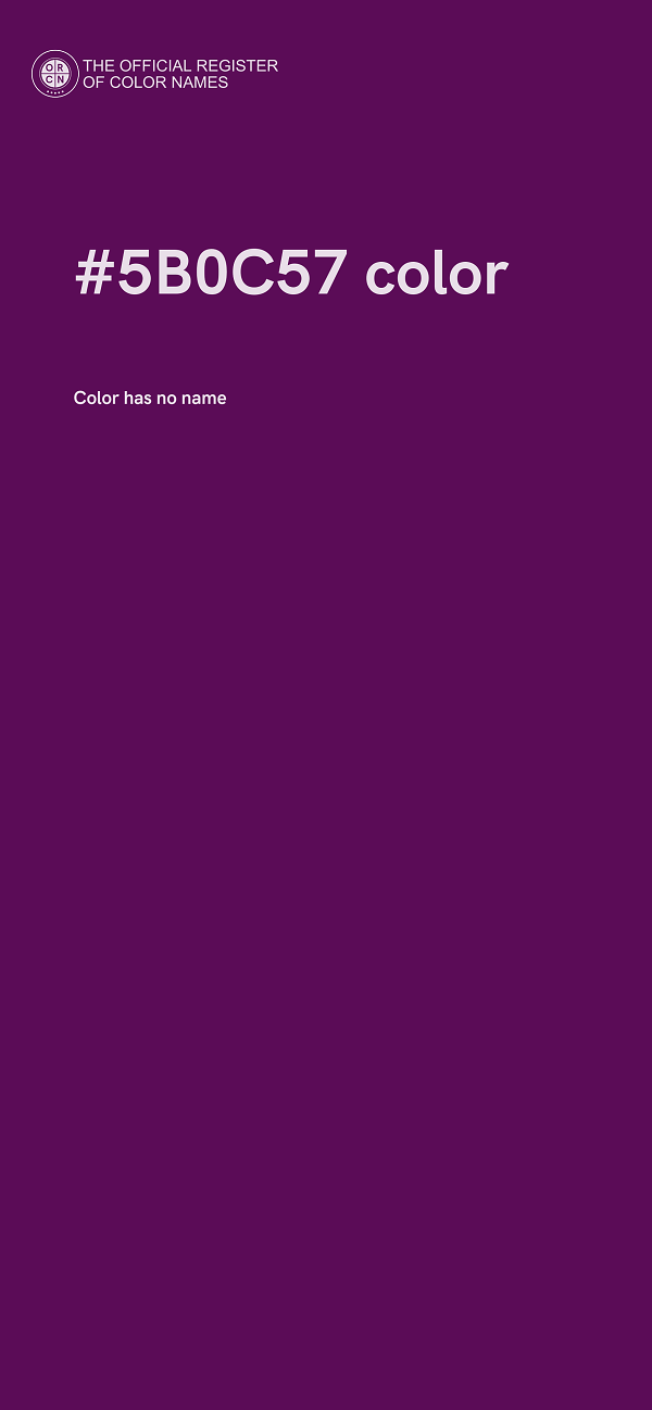 #5B0C57 color image