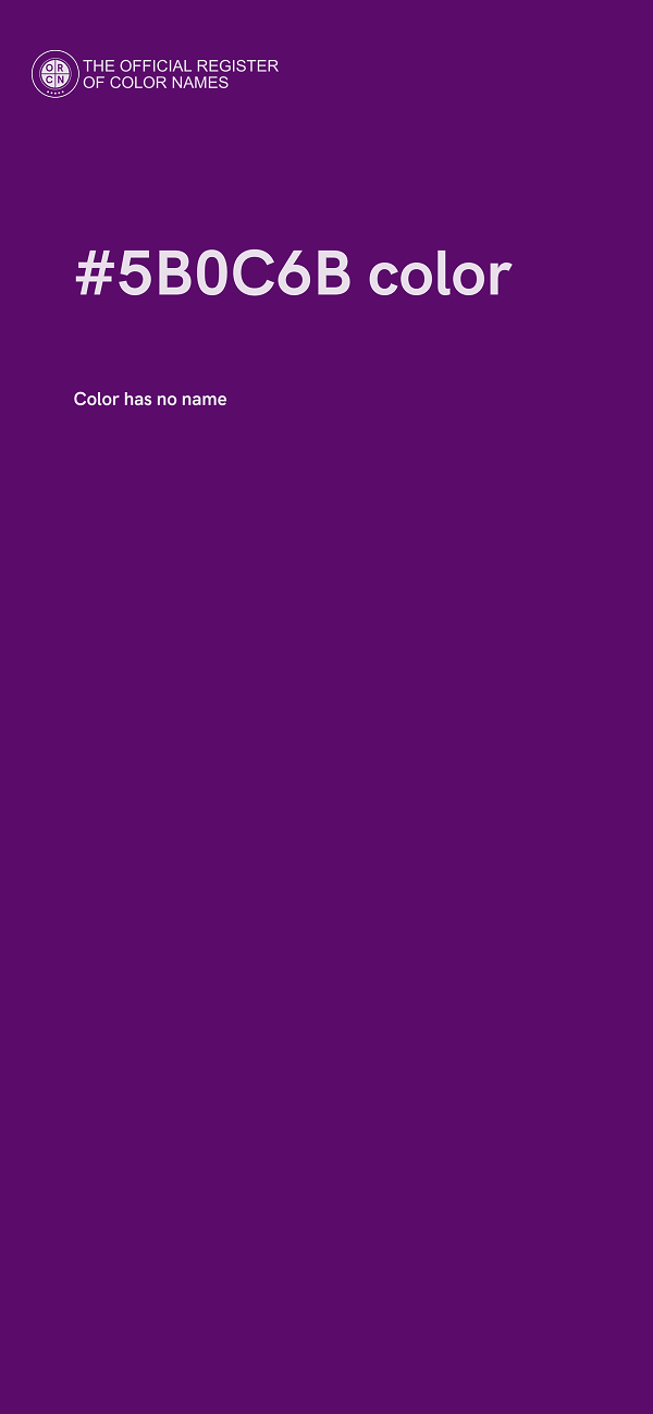 #5B0C6B color image
