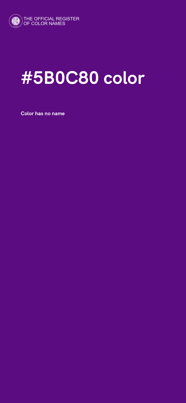 #5B0C80 color image