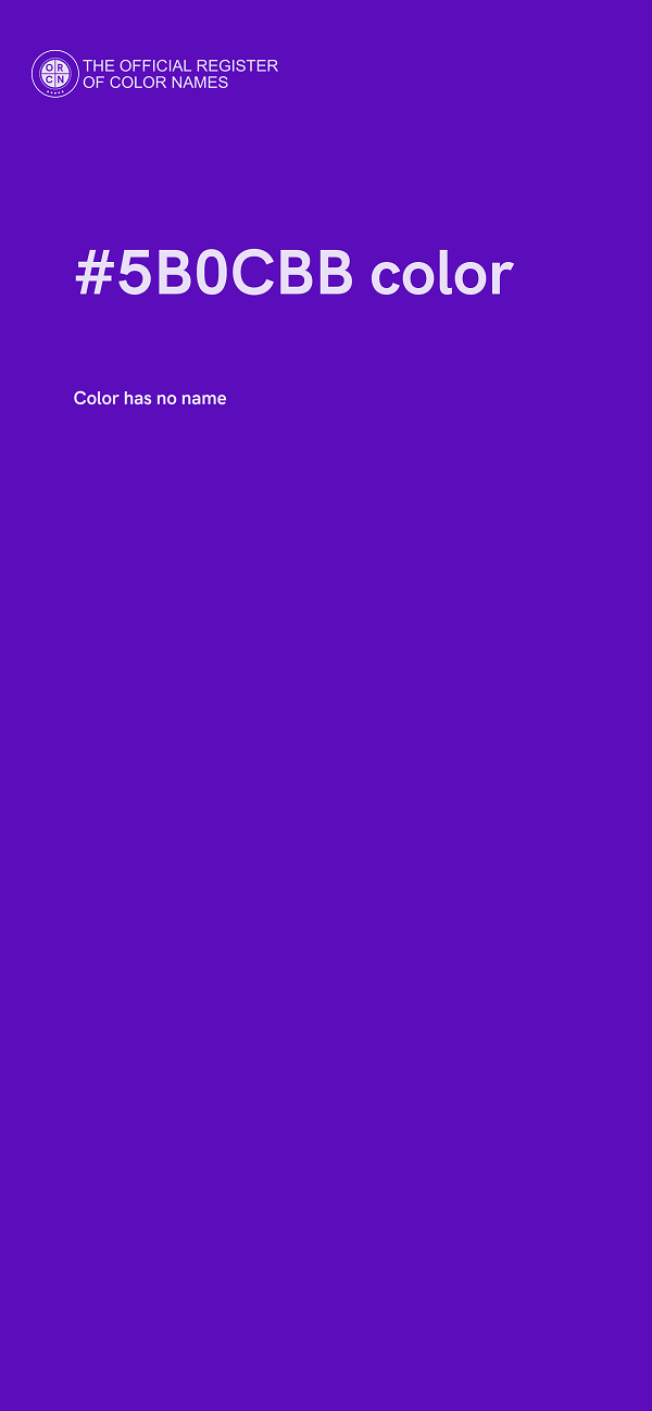 #5B0CBB color image