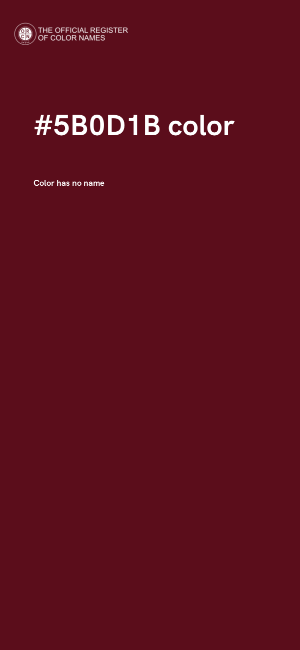 #5B0D1B color image