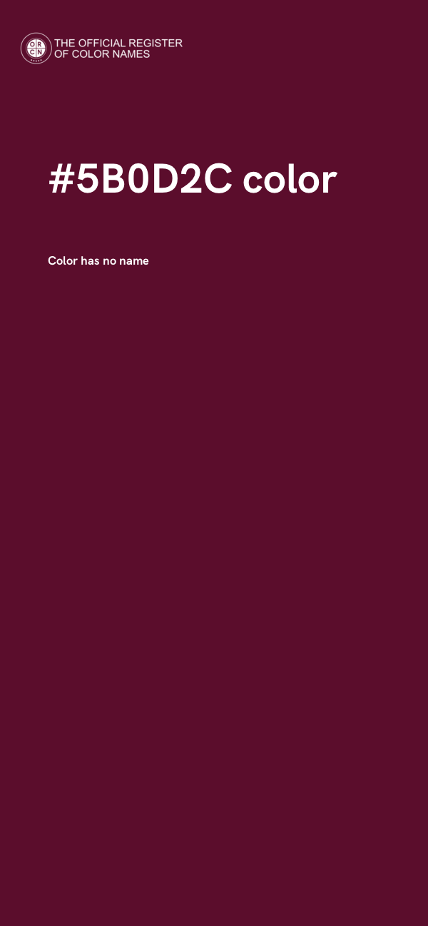 #5B0D2C color image