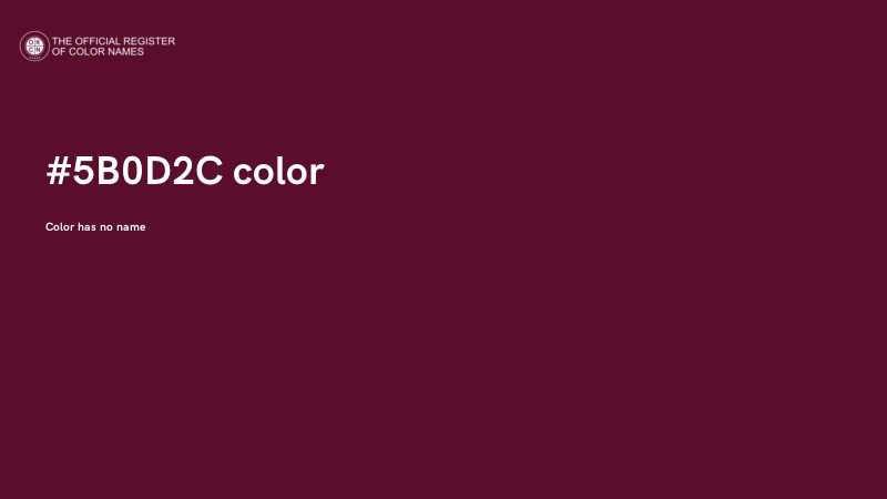 #5B0D2C color image