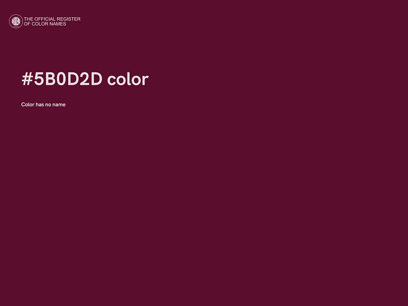 #5B0D2D color image