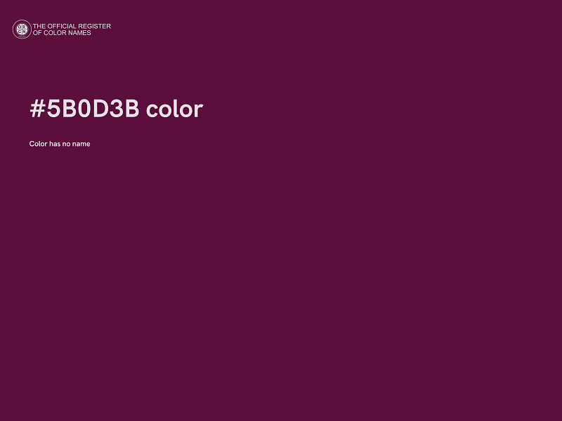 #5B0D3B color image