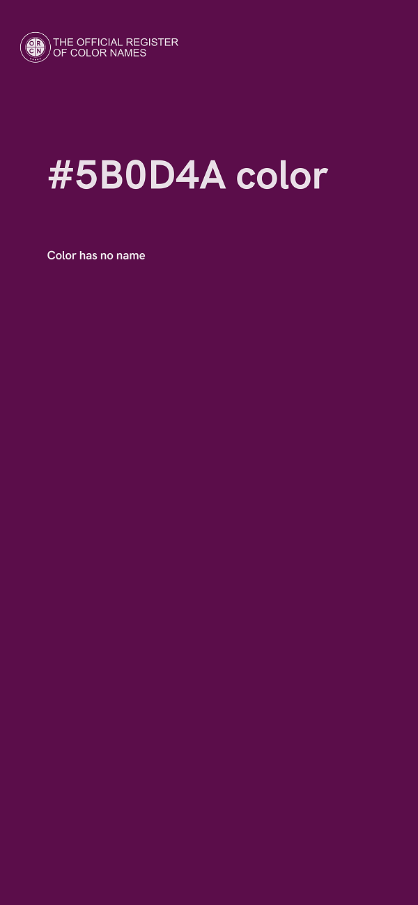 #5B0D4A color image
