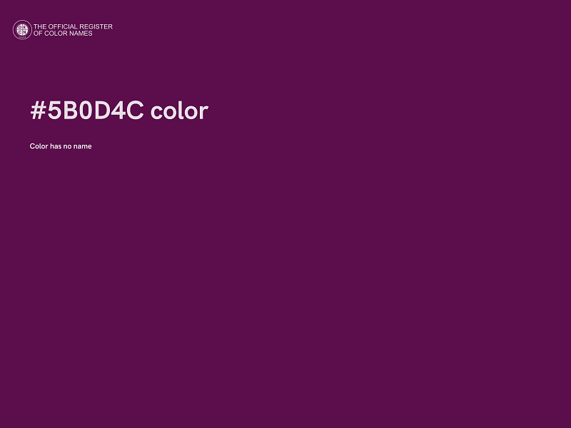 #5B0D4C color image