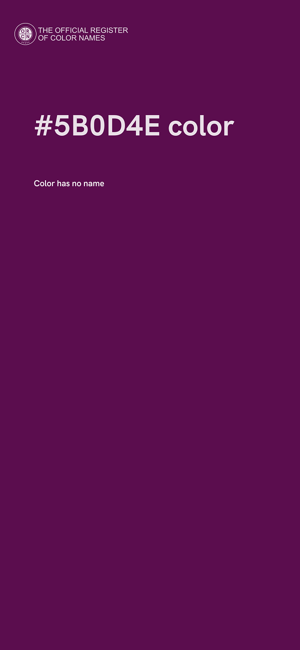 #5B0D4E color image