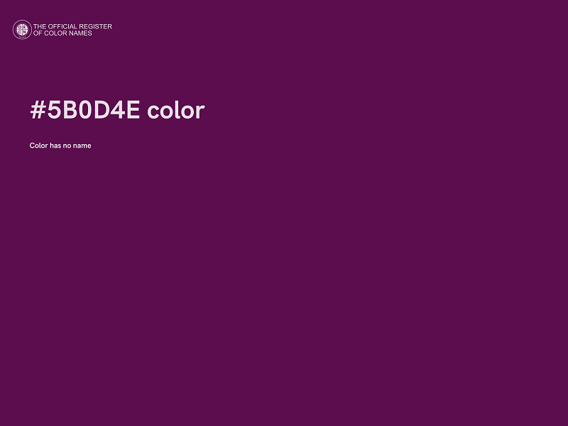 #5B0D4E color image