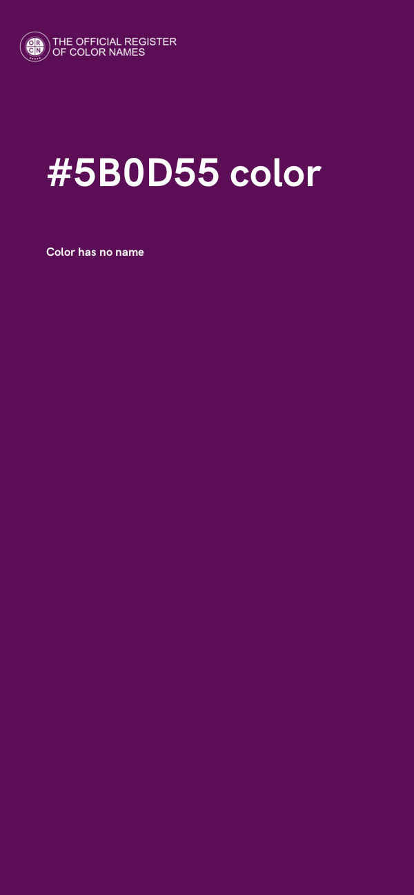 #5B0D55 color image