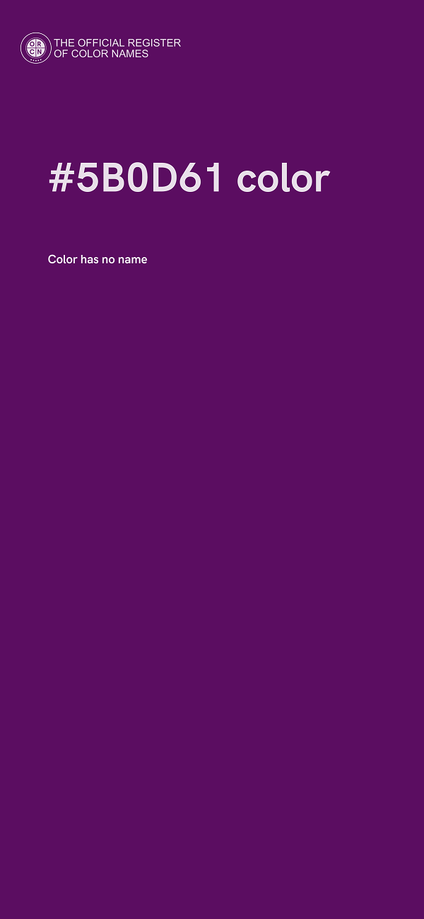 #5B0D61 color image
