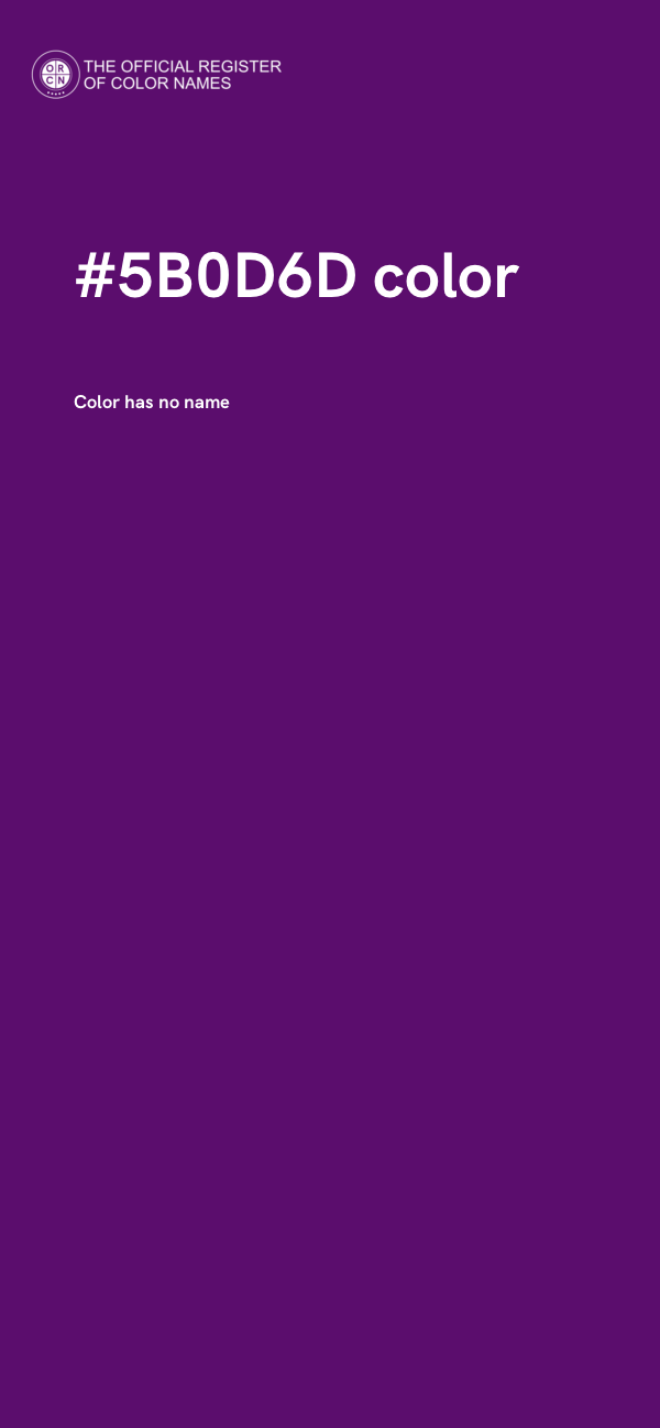 #5B0D6D color image