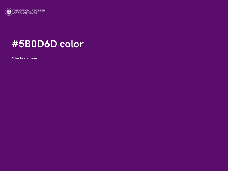 #5B0D6D color image