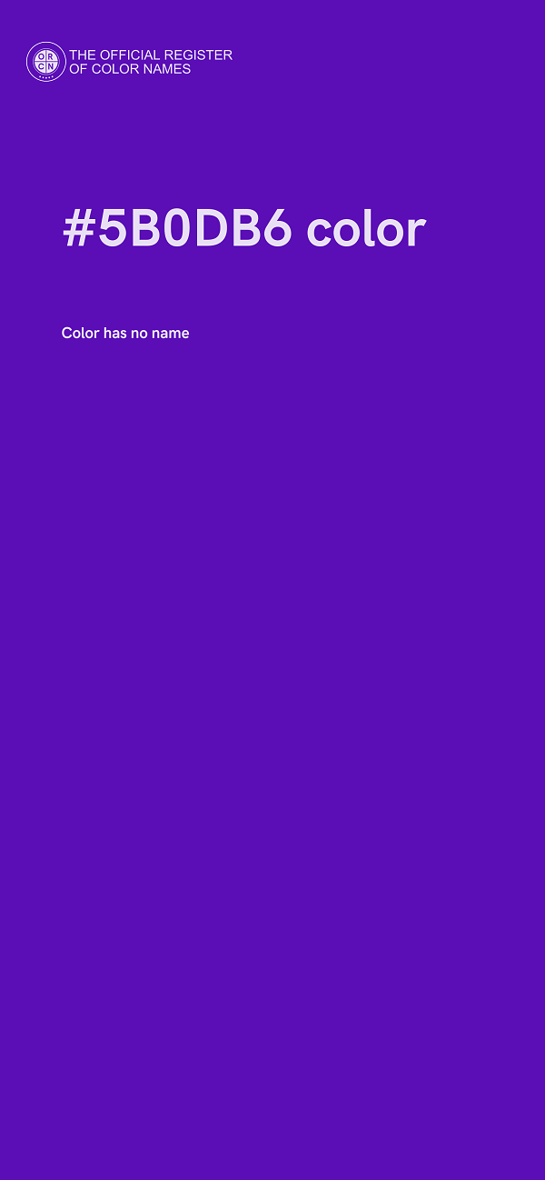 #5B0DB6 color image