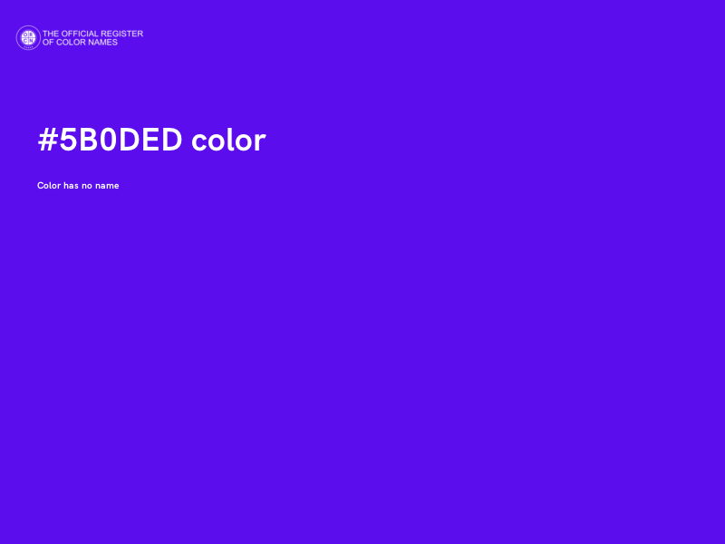 #5B0DED color image