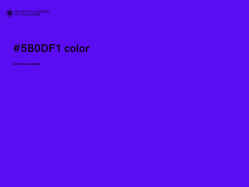 #5B0DF1 color image