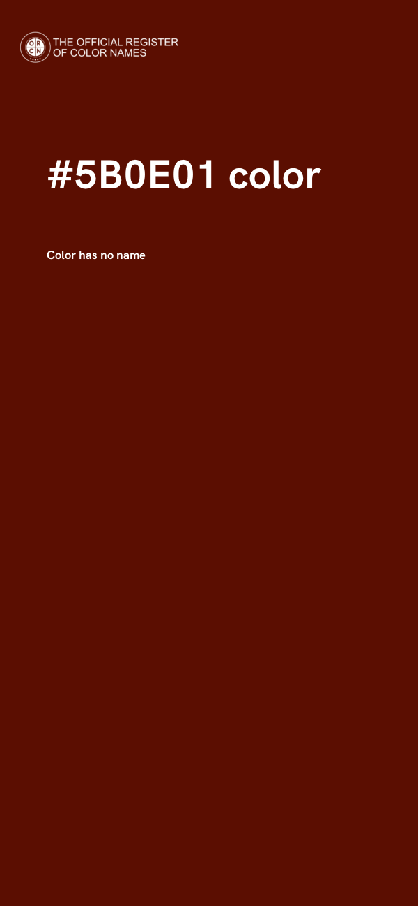 #5B0E01 color image