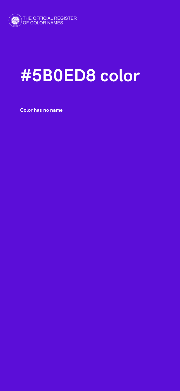 #5B0ED8 color image