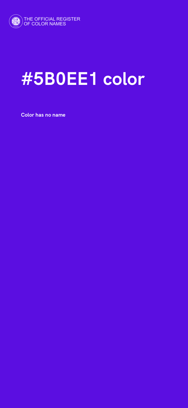 #5B0EE1 color image