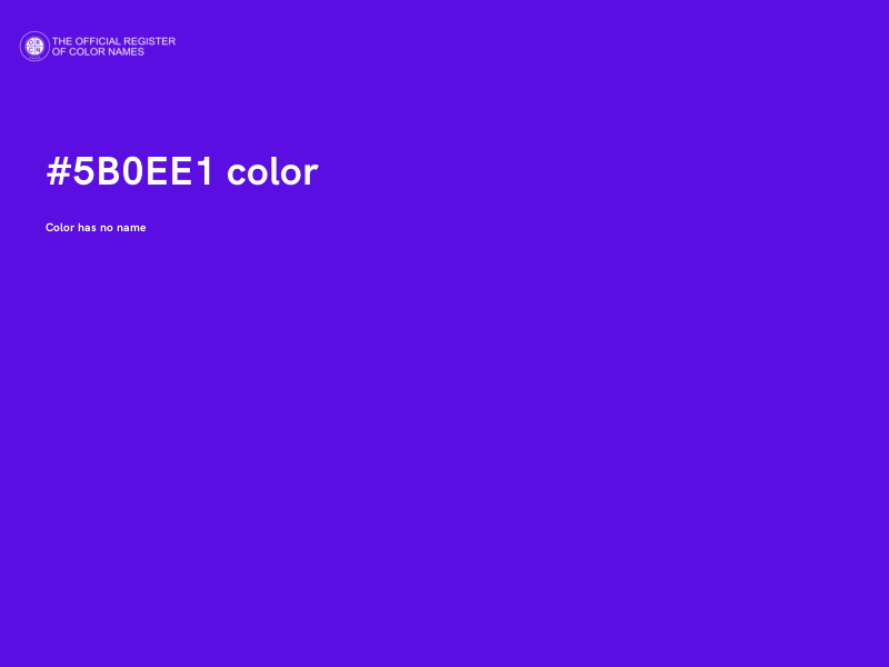 #5B0EE1 color image