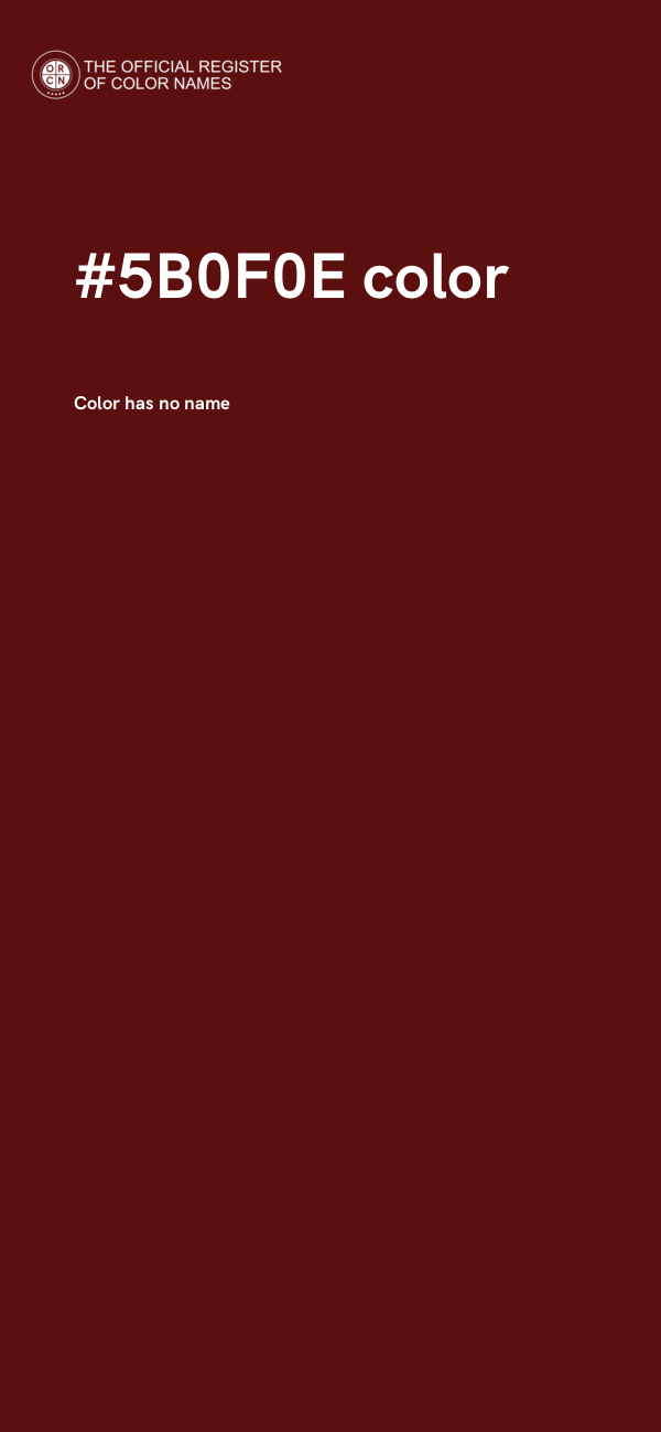 #5B0F0E color image