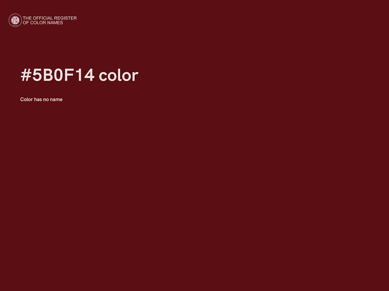 #5B0F14 color image