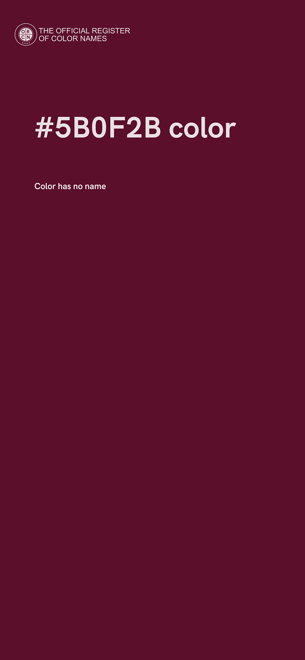 #5B0F2B color image