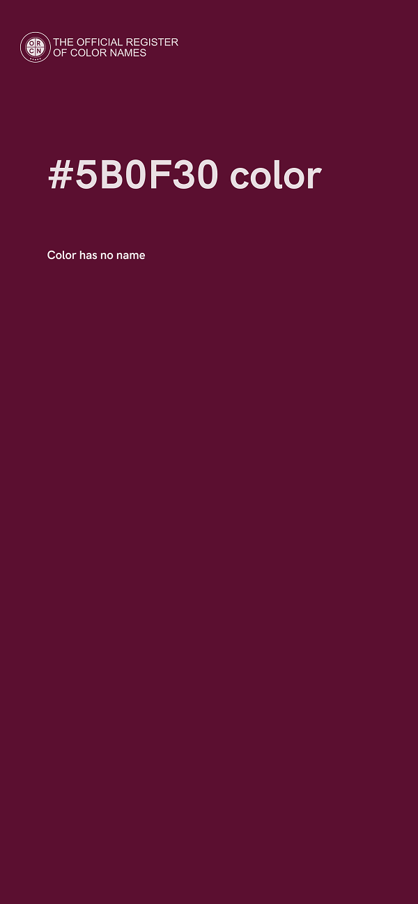 #5B0F30 color image