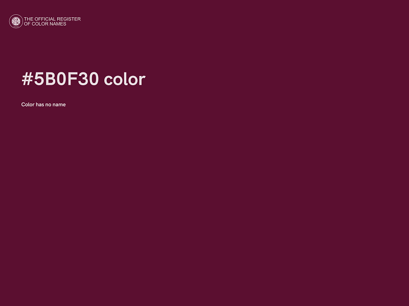 #5B0F30 color image
