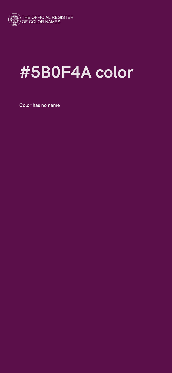 #5B0F4A color image