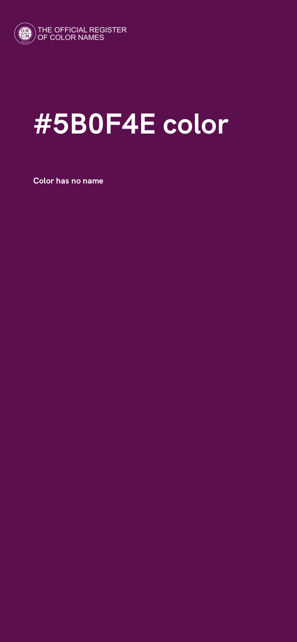#5B0F4E color image