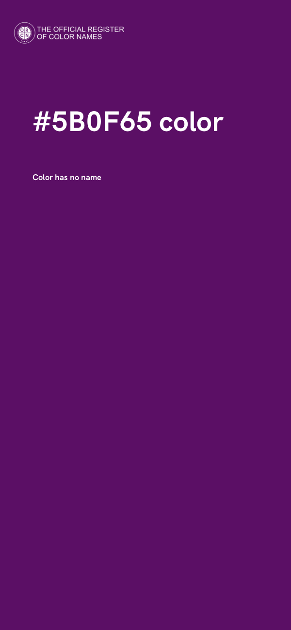 #5B0F65 color image